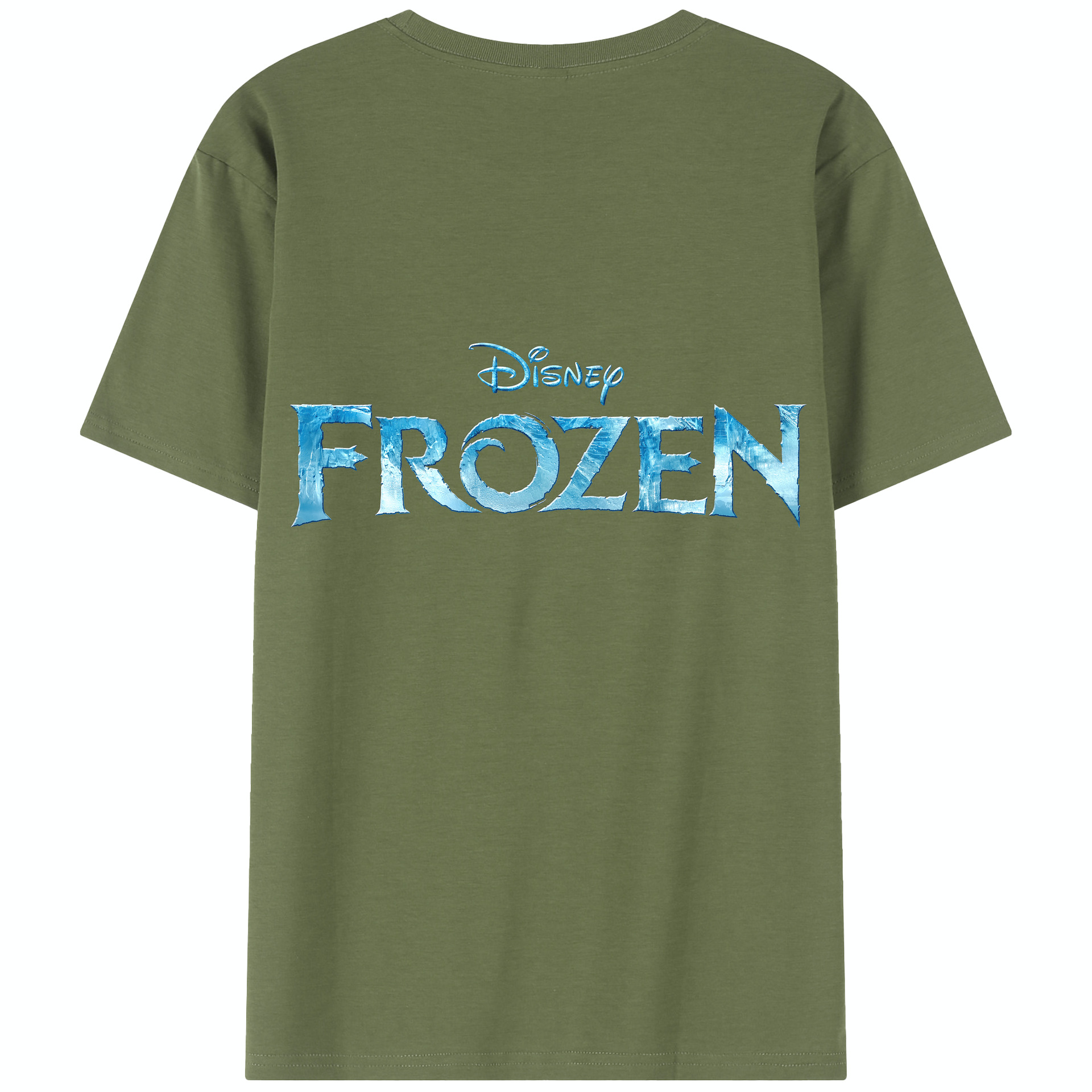 （画像用） アナと雪の女王 アンナ エルサ Frozen Anna Elsa 綿100％半袖Tシャツ（背面プリント）